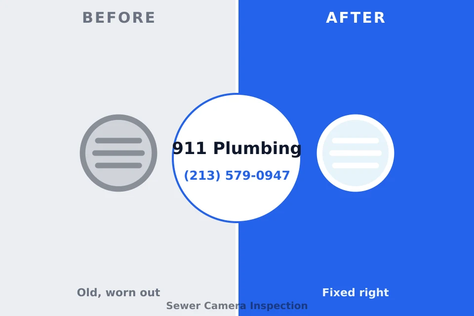Before and after: plumbing company Northfield, OH